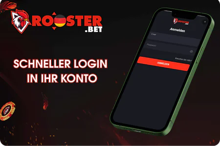 Schneller Login  in Ihr Konto Rooster.bet
